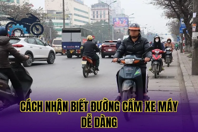 cách nhận biết đường cấm xe máy dễ dàng