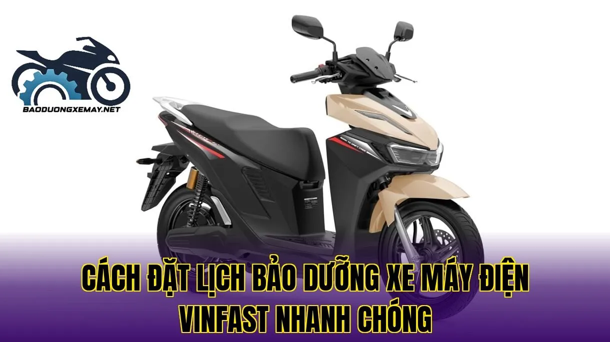 cách đặt lịch bảo dưỡng xe máy điện VinFast nhanh chóng