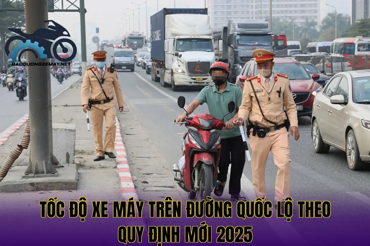 tốc độ xe máy trên đường quốc lộ theo quy định mới 2025