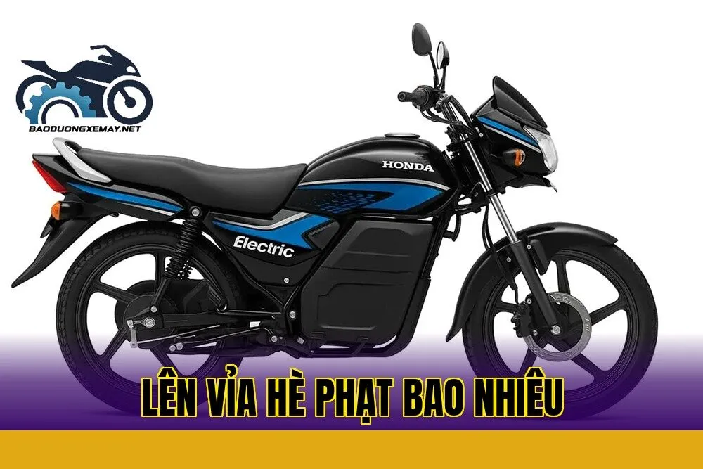 Lên vỉa hè phạt bao nhiêu