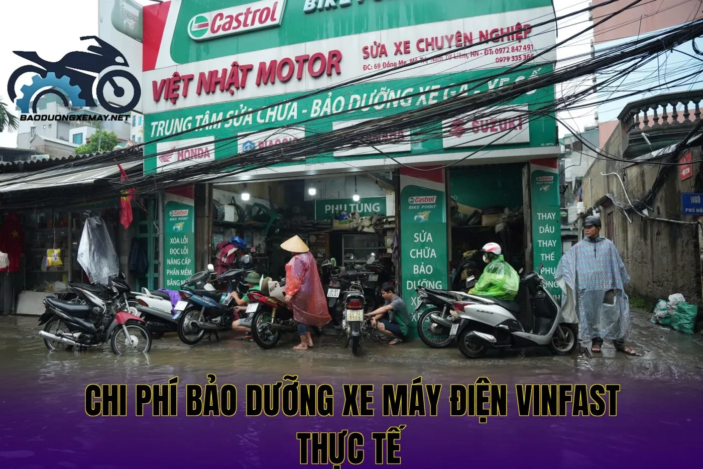 chi phí bảo dưỡng xe máy điện VinFast thực tế
