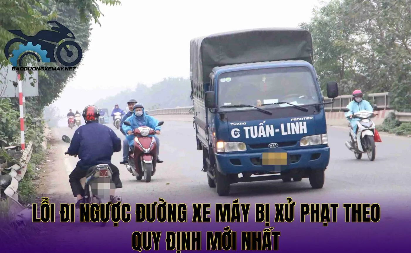 lỗi đi ngược đường xe máy bị xử phạt theo quy định mới nhất