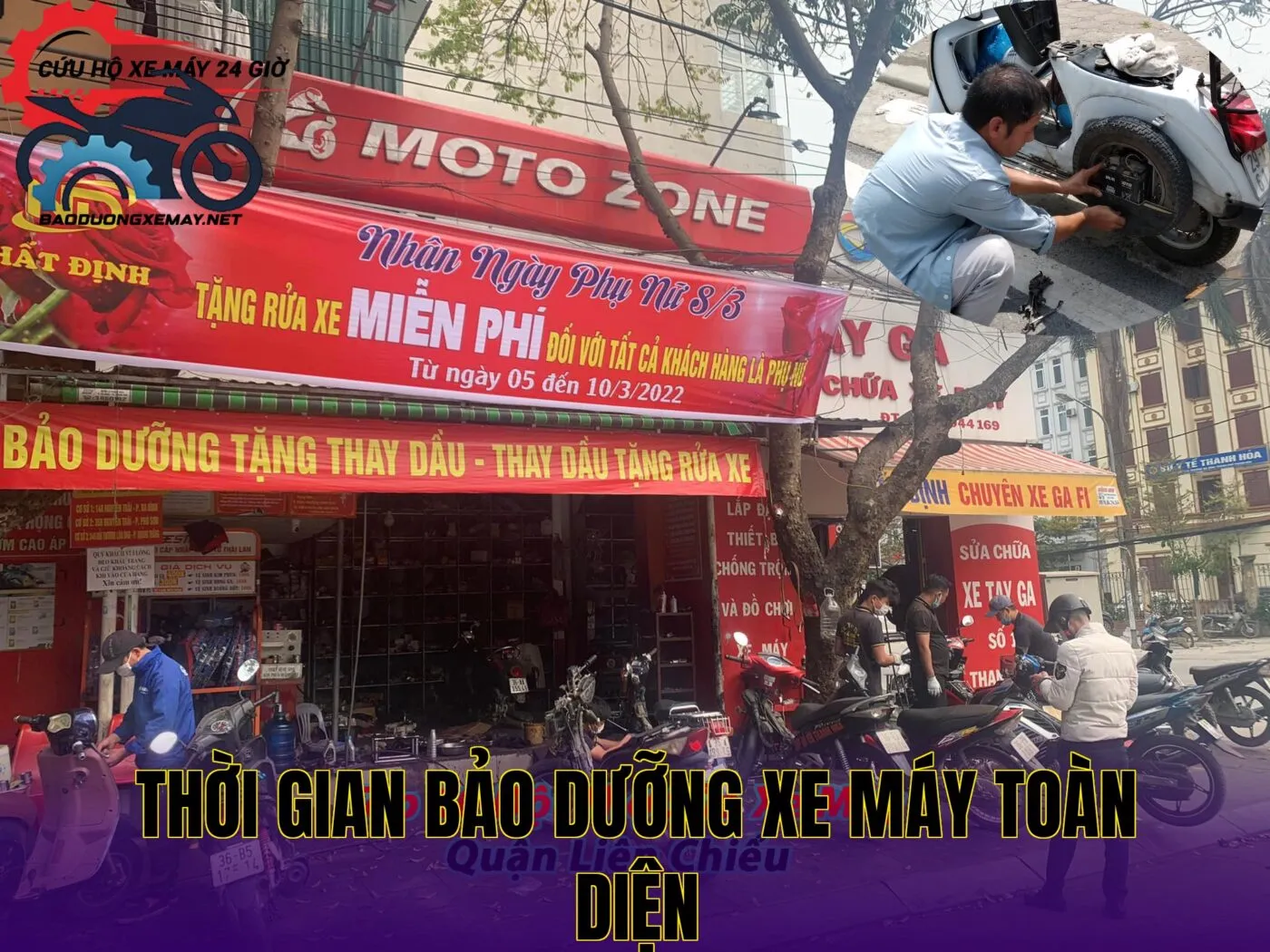 thời gian bảo dưỡng xe máy toàn diện