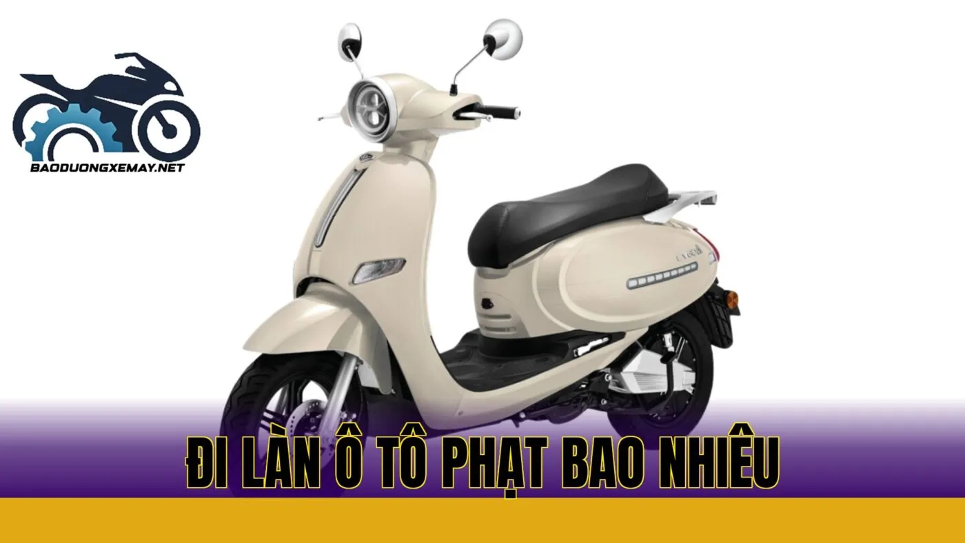 Đi làn ô tô phạt bao nhiêu