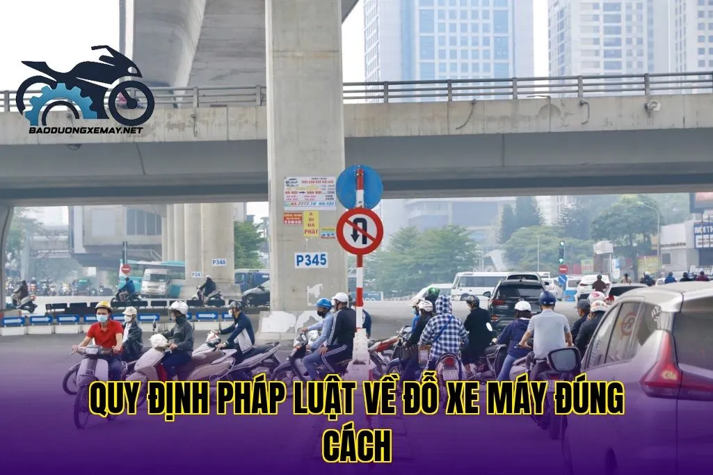 quy định pháp luật về đỗ xe máy đúng cách
