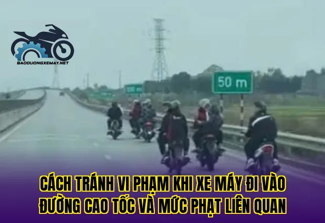 cách tránh vi phạm khi xe máy đi vào đường cao tốc và mức phạt liên quan