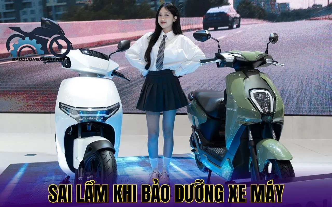 sai lầm khi bảo dưỡng xe máy