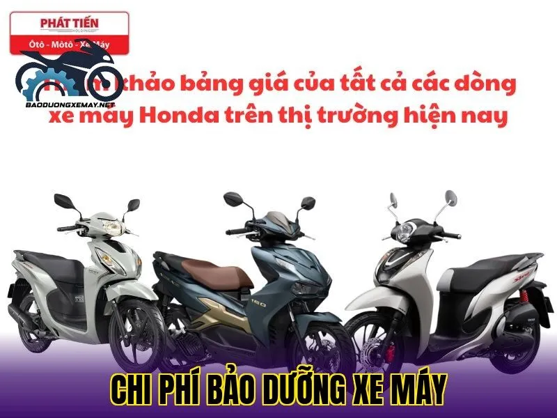 chi phí bảo dưỡng xe máy