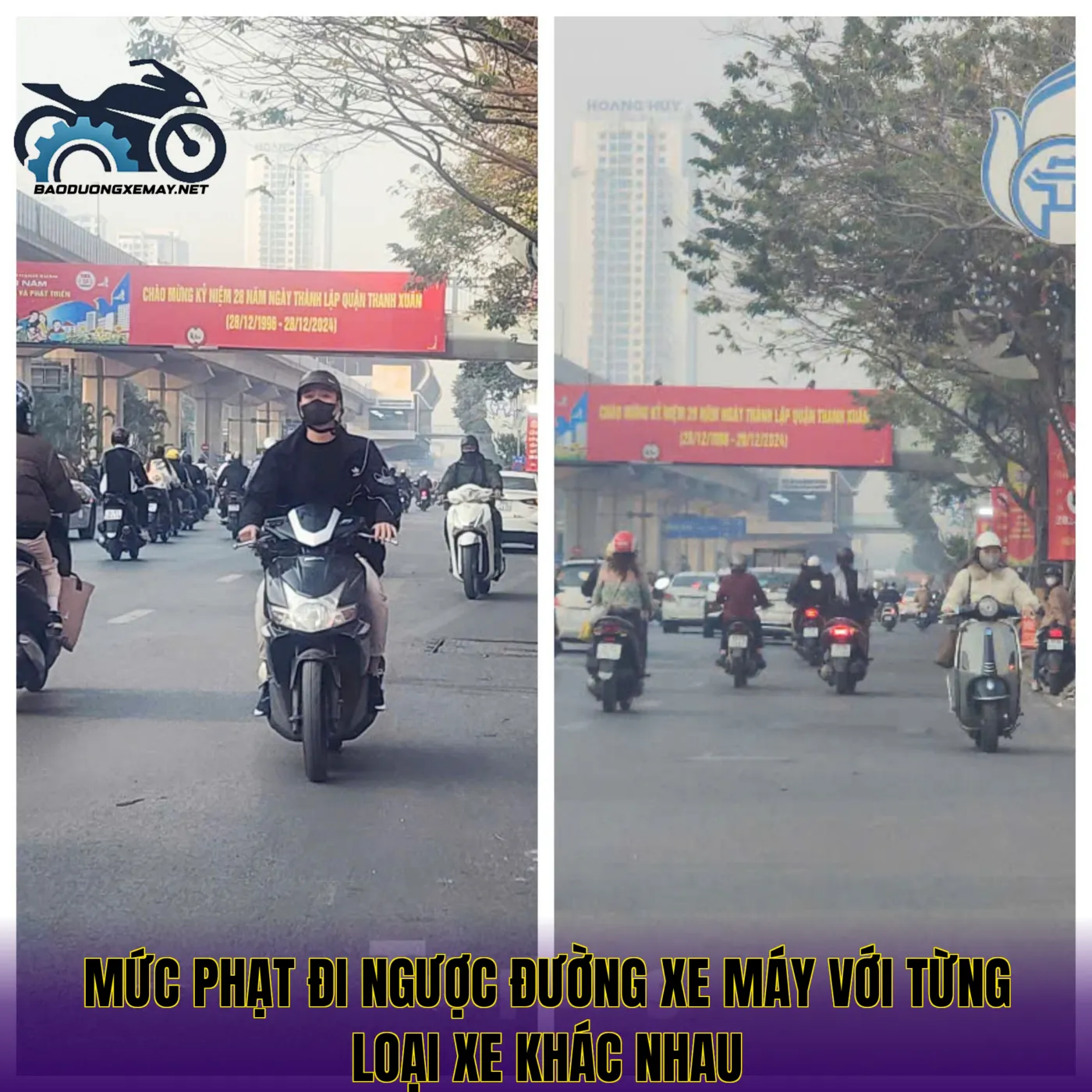 mức phạt đi ngược đường xe máy với từng loại xe khác nhau