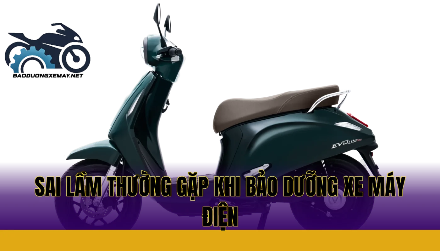 Sai lầm thường gặp khi bảo dưỡng xe máy điện