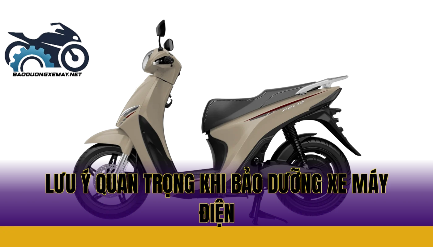 Lưu ý quan trọng khi bảo dưỡng xe máy điện
