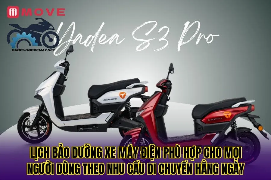 Lịch bảo dưỡng xe máy điện phù hợp cho mọi người dùng theo nhu cầu di chuyển hằng ngày