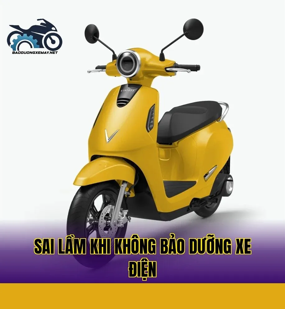 Sai lầm khi không bảo dưỡng xe điện