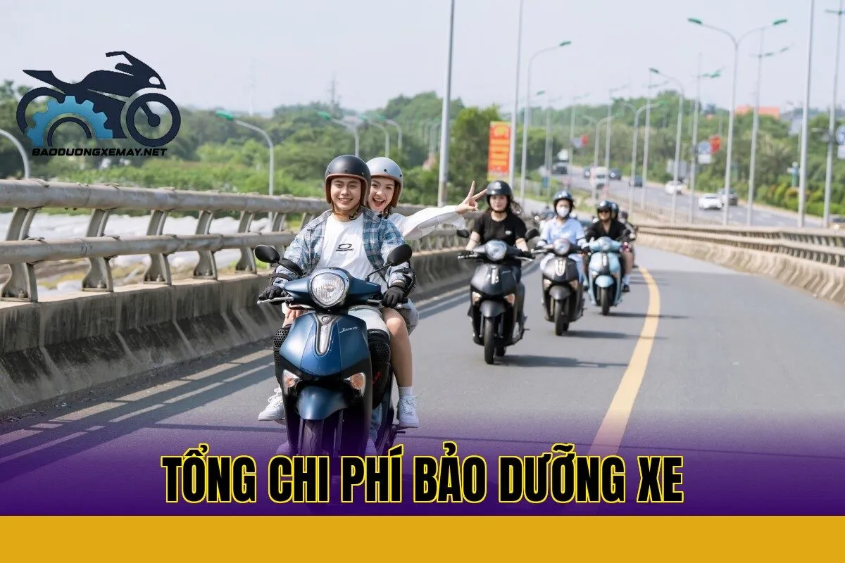 Tổng chi phí bảo dưỡng xe