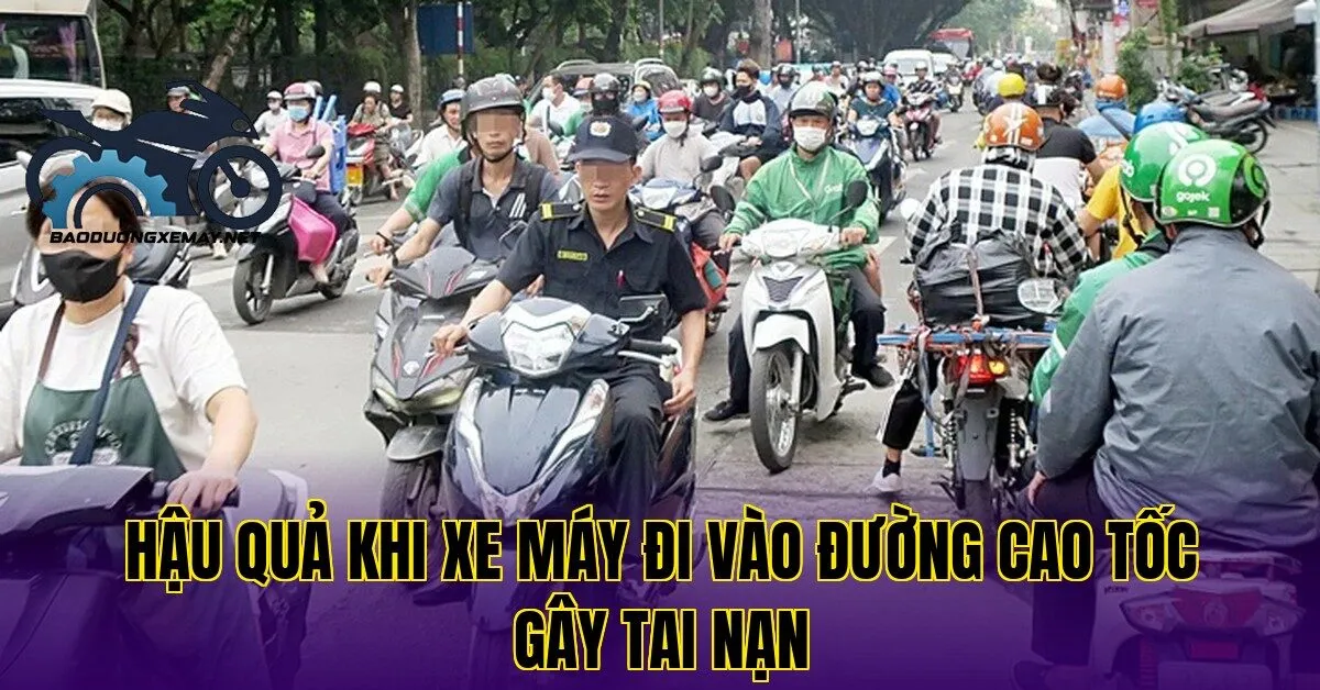 hậu quả khi xe máy đi vào đường cao tốc gây tai nạn