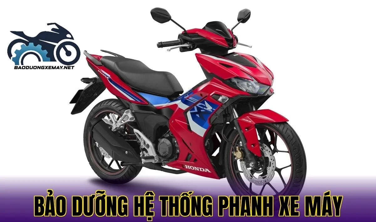 bảo dưỡng hệ thống phanh xe máy