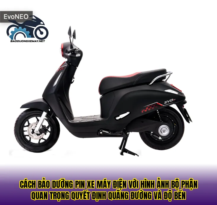 Cách bảo dưỡng pin xe máy điện với hình ảnh bộ phận quan trọng quyết định quãng đường và độ bền