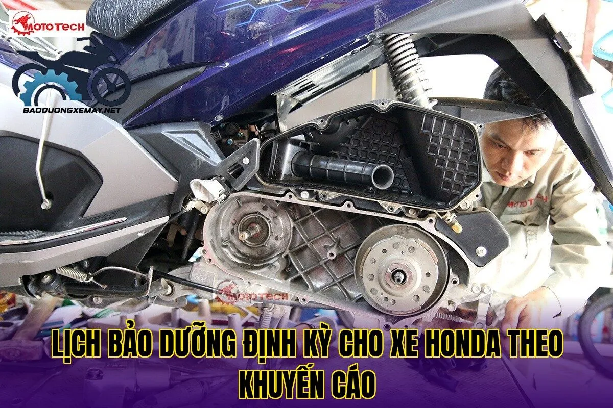 lịch bảo dưỡng định kỳ cho xe Honda theo khuyến cáo