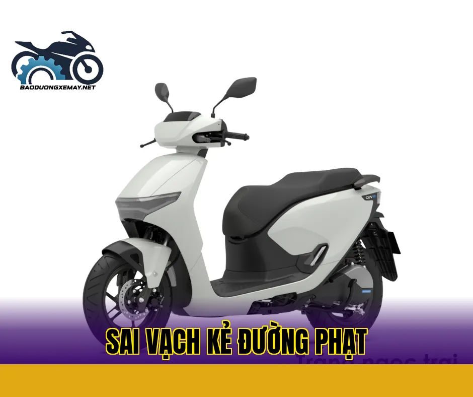 Sai vạch kẻ đường phạt