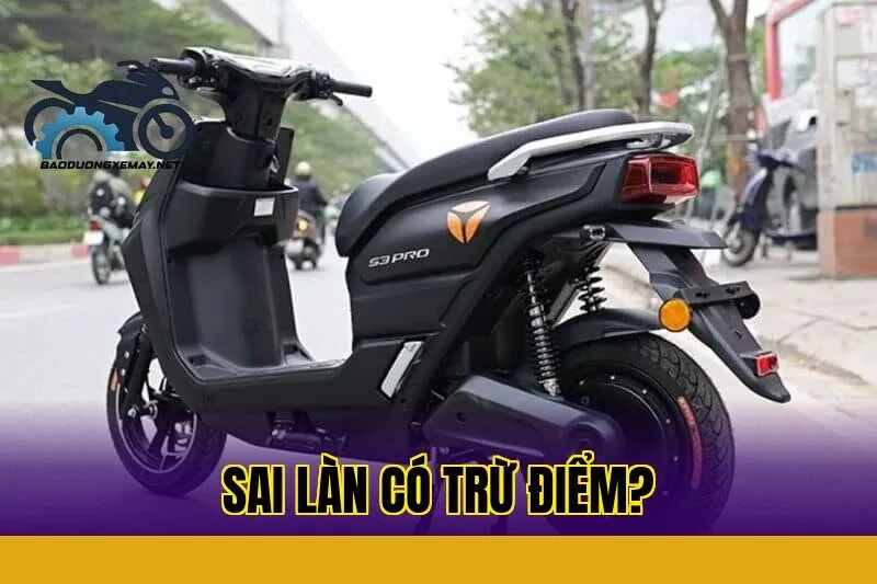 Sai làn có trừ điểm?