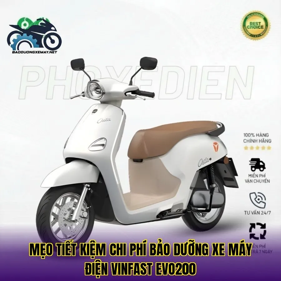 mẹo tiết kiệm chi phí bảo dưỡng xe máy điện Vinfast Evo200