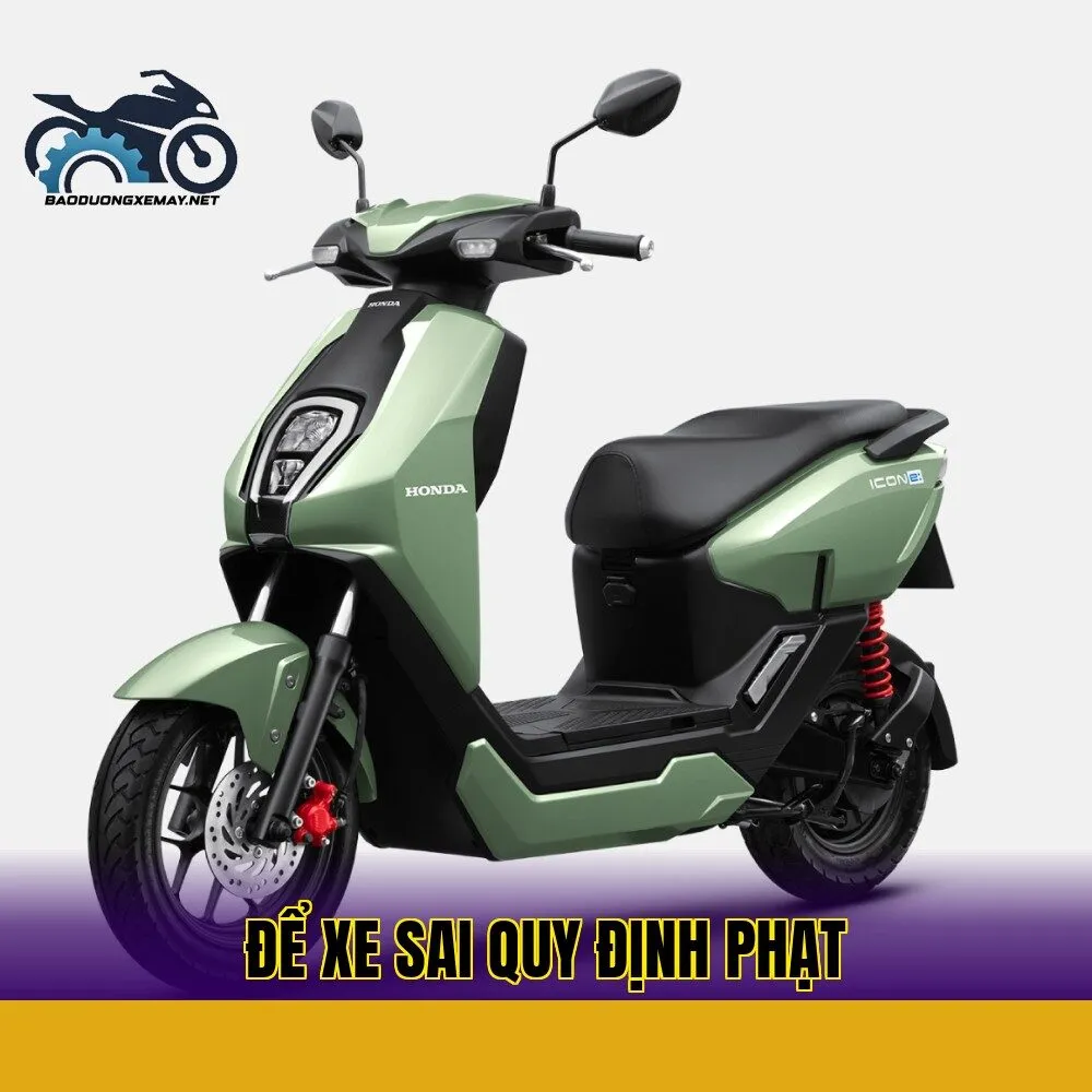 Để xe sai quy định phạt