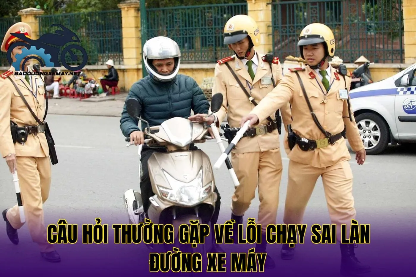 câu hỏi thường gặp về lỗi chạy sai làn đường xe máy