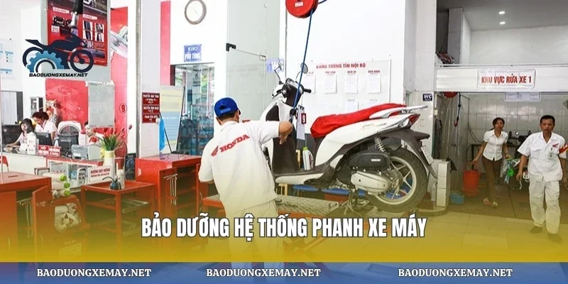 Bảo dưỡng hệ thống phanh xe máy