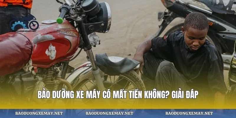Bảo dưỡng xe máy có mất tiền không? giải đáp