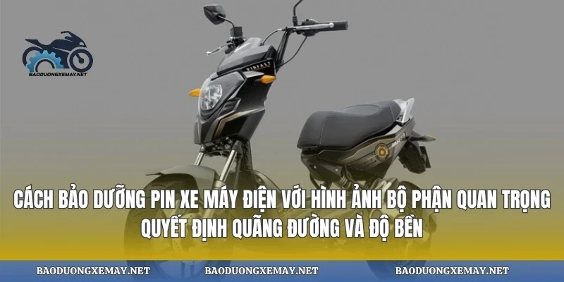 Cách bảo dưỡng pin xe máy điện với hình ảnh bộ phận quan trọng quyết định quãng đường và độ bền