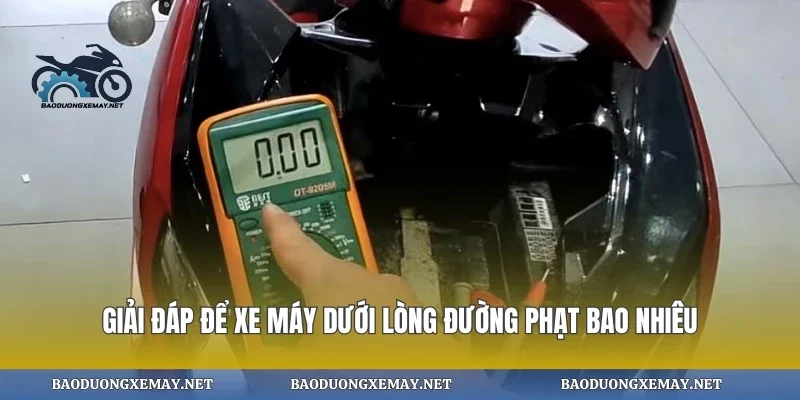 Giải đáp để xe máy dưới lòng đường phạt bao nhiêu