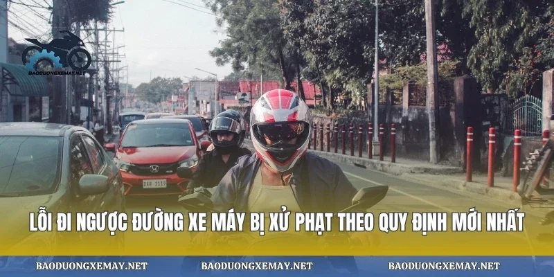 Lỗi đi ngược đường xe máy bị xử phạt theo quy định mới nhất
