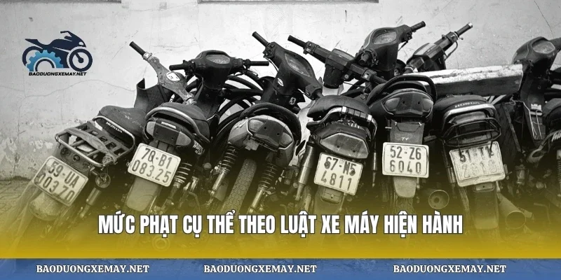 Mức phạt cụ thể theo luật xe máy hiện hành