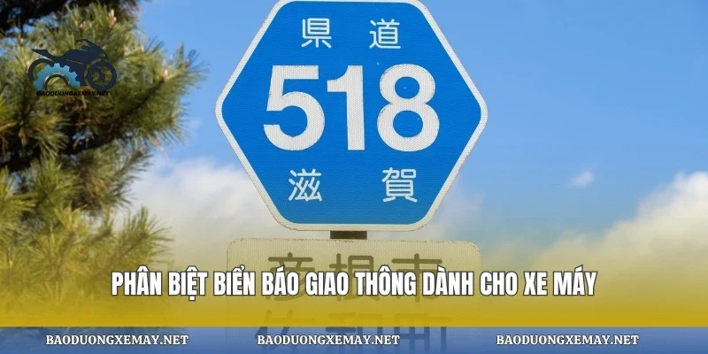 Phân biệt biển báo giao thông dành cho xe máy
