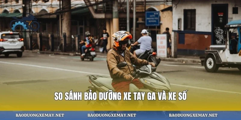 So sánh bảo dưỡng xe tay ga và xe số