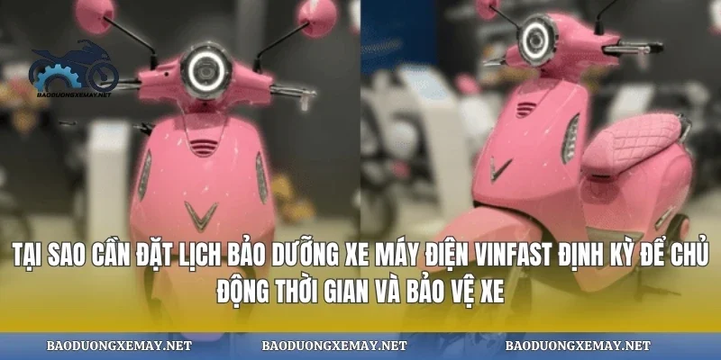 Tại sao cần đặt lịch bảo dưỡng xe máy điện vinfast định kỳ để chủ động thời gian và bảo vệ xe