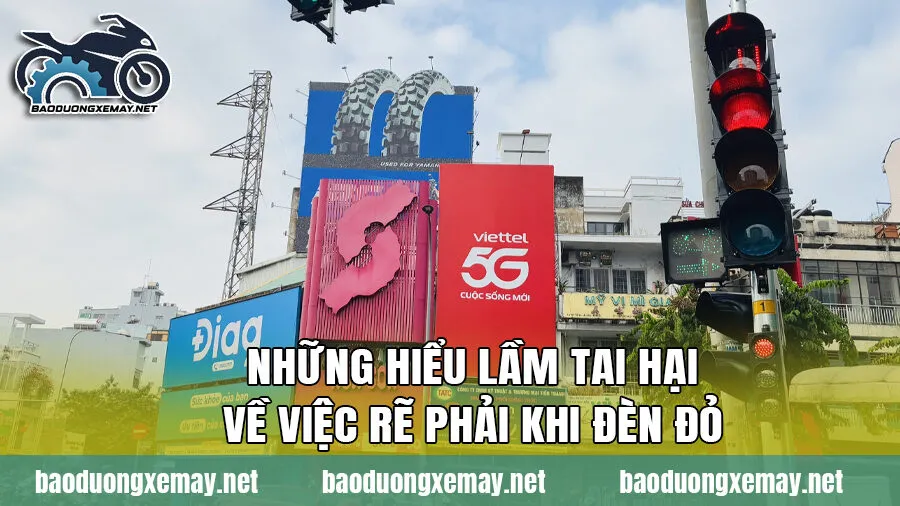 Những hiểu lầm tai hại về việc rẽ phải khi đèn đỏ